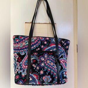 Brand new never used vera Bradley cloth quilted with leather straps